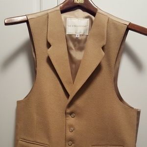 Le Collezioni Men's Camel's Hair Vest Sz Medium